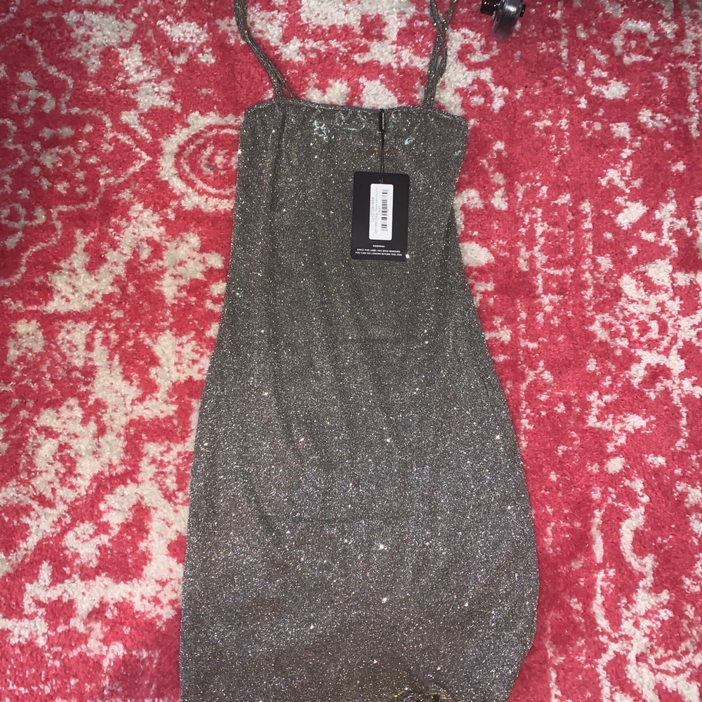 Pretty Little Thing glittery bodycon dress